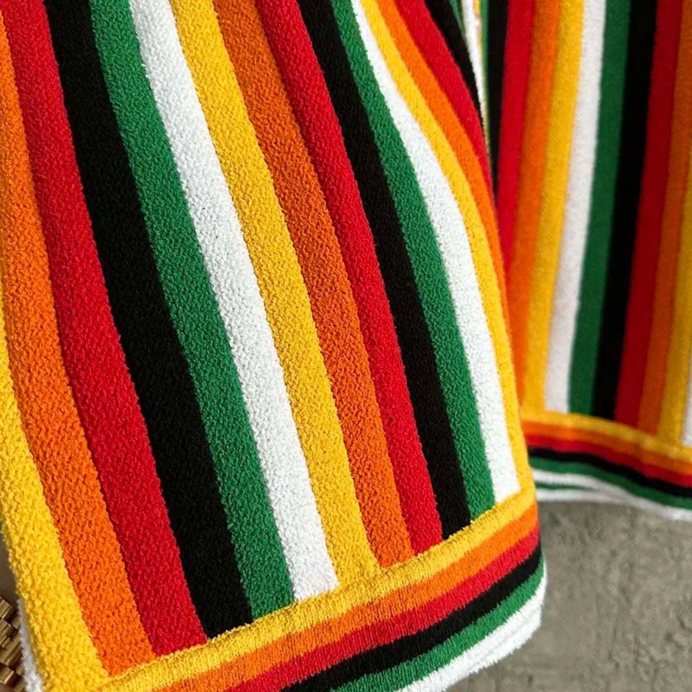 Casablanca  Striped Terry Short Sleeve Shirt